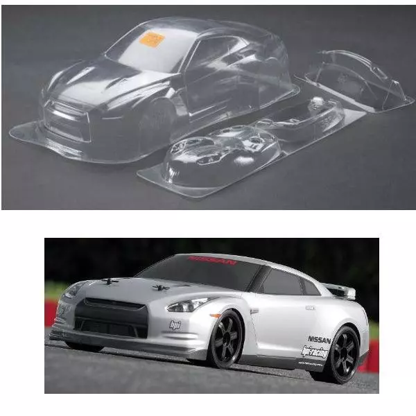 HPI Racing 17538 Nissan GT-R (R35) Clear Body 200mm
