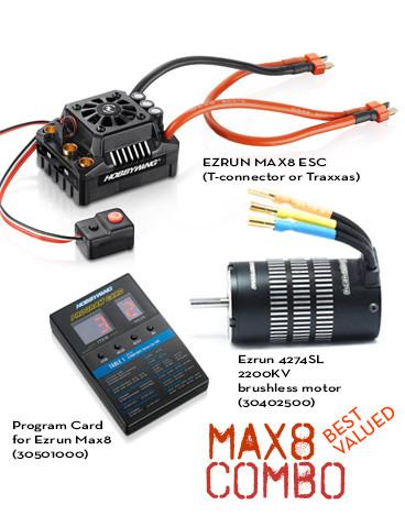 MAX8 Combo TRX-Plug ESC W/ EZRUN 2200KV Motor