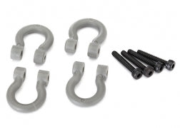 Bumper D-Rings, grey (front or rear)/ 2x12 CS (4)