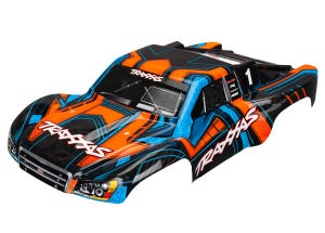 Body, Slash 4X4, orange and blue (painted, decals applied)
