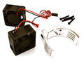 Billet Machined Motor Heatsink & Cooling Fans for Losi 1/5 Desert Buggy XL-E