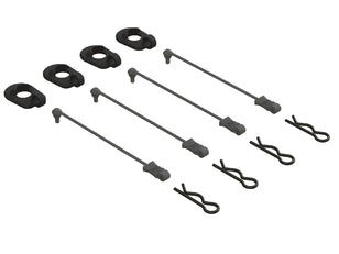 Body Clip Retainers 1/5 Scale (Black, 4)