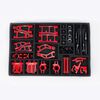 ALUMINASPEED ULTIMATE UPGRADE ALUMINIUM COMBO IN RED COLOR FOR 1/18 ARRMA MOJAVE GROM