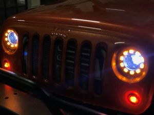 Attack 17mm Yellow Halo LED Headlights