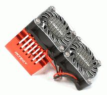 Twin 40x40mm HS Cooling Fan+Heatsink Mount for 40mm O.D. Motor