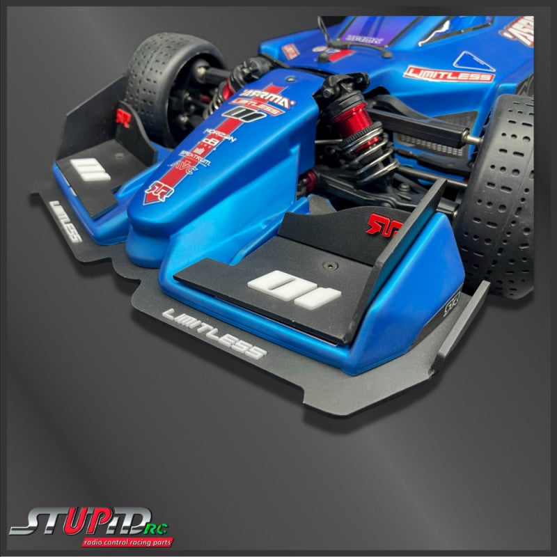 Front Wing and Bottom Plate Aluminum V2.0 BLACK