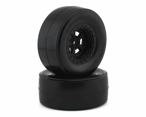 DR10 Rear Wheels and Drag Slick Tires, mounted