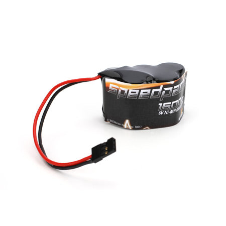 6V 1600mAh Ni-MH Receiver Pack, 3+2 Hump