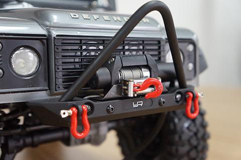 Yeah Racing Axial SCX10 / Traxxas TRX-4 Alloy Front Bumper W/ LED Lights YA-0548