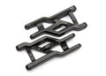 Suspension arms, front (black) (2) (heavy duty, cold weather material)