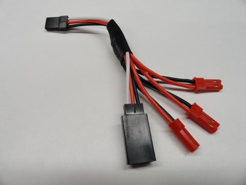 Apex RC Products 3 Male JST Servo Extension Power Tap - For RPM Light Kits #9030
