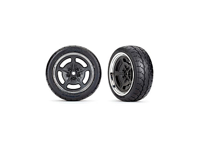 tTRA7378 (black with chrome wheels, 1.9' Response tires) (front) (2) stock elimination last one
