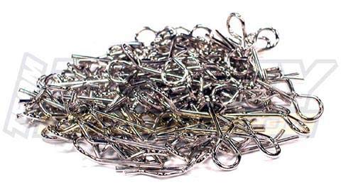 C23214SILVER Bent-Up Body Clips 100 Count 1/10 SC/Monst