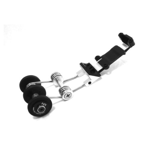 Hot Racing optional spring loaded 3 tire skid plate wheelie bar for use on the Traxxas 1/16 E-Revo, 1/16 Slash 4X4, 1/16 Summit, 1/16 Rally, and other Traxxas 1/16 vehicles