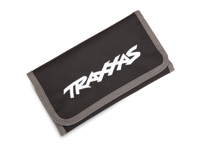Tool pouch, black (custom embroidered with Traxxas logo)