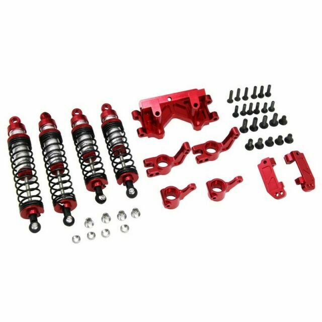 XPTE929P02 This is the optional Xspede Hop Up Suspension Kit in Red for the 1/10 scale Traxxas Bandit. Stampede Rustler Slash 2WD FEATURES CNC machine from Billet aluminum construction, Anodized Red in color Replaces stock Plastic suspension components IN