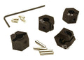 12mm Hex Wheel (4) Hub 8mm Thick for Traxxas 1/10, Axial, Tamiya, TC & Drift C27946BLACK