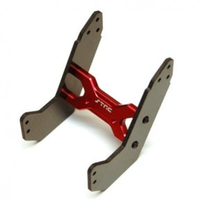 Graphite Rear Wing Support w/ Aluminum Cross-Member Brace, for Arrma Limitless, Red