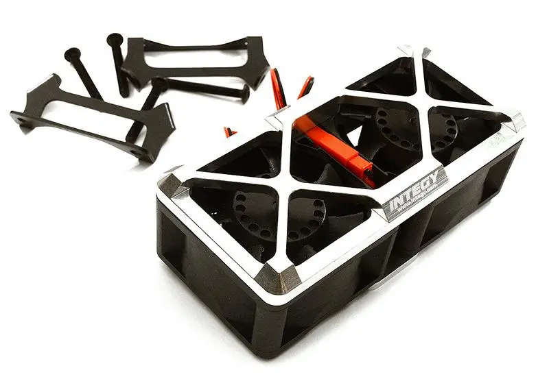 Ultra High Speed Twin Cooling Fan Kit 17k rpm for Traxxas X-Maxx C28697SILVER