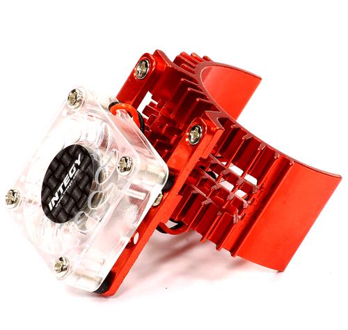 T8074RED Motor Heatsink w/Cooling Fan Slash/Stampede