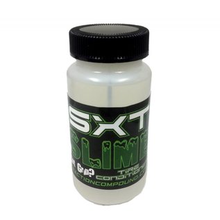 SXT00050 - SXT Slime Tire Conditioner was developed to condition foam and rubber tires to feel fresh week to week. Slime can be applied before race day on tires to help prep them for race day. Then you can choose your favorite traction compound on the day