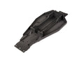 Lower chassis (black) (166mm long battery compartment) (fits both flat and hump style battery packs) (use only with #3725R ESC mounting plate)