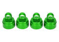 SHOCK CAPS, ALUMINUM, GREEN ANODIZED (4) FITS ULTRA SHOCKS