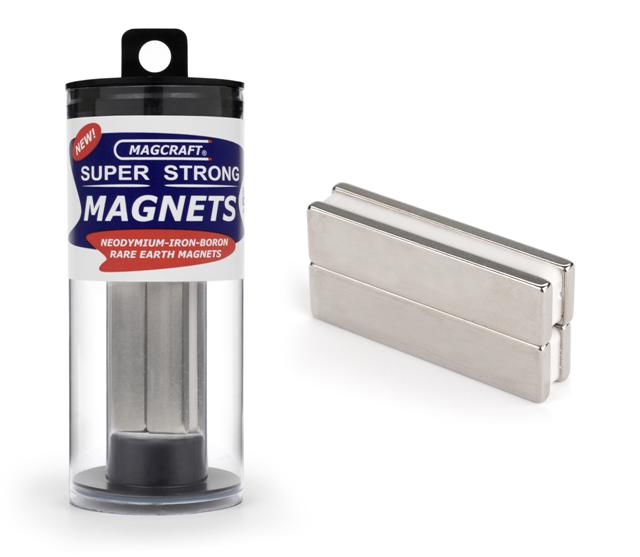 2"x1/2"x1/8" Rare Earth Block Magnets (4)
