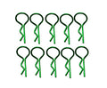 BENT MEDIUM BODY PINS GREEN (10)