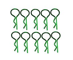BENT MEDIUM BODY PINS GREEN (10)