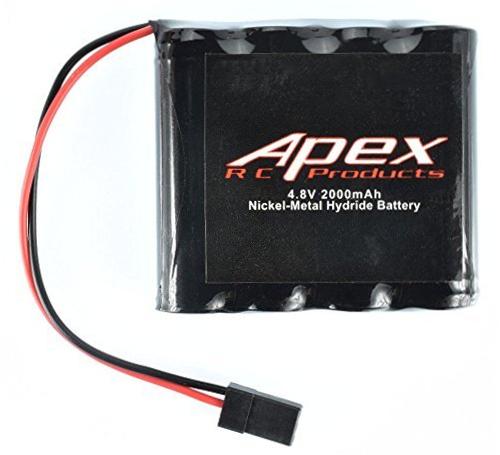 Apex RC Products 4.8v 2000Mah NiMh Flat Receiver Battery