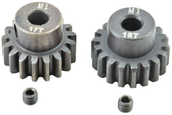 Apex RC Products 17 & 18T Mod 1 M1 5mm 1/8 Scale Pinion Gear Set