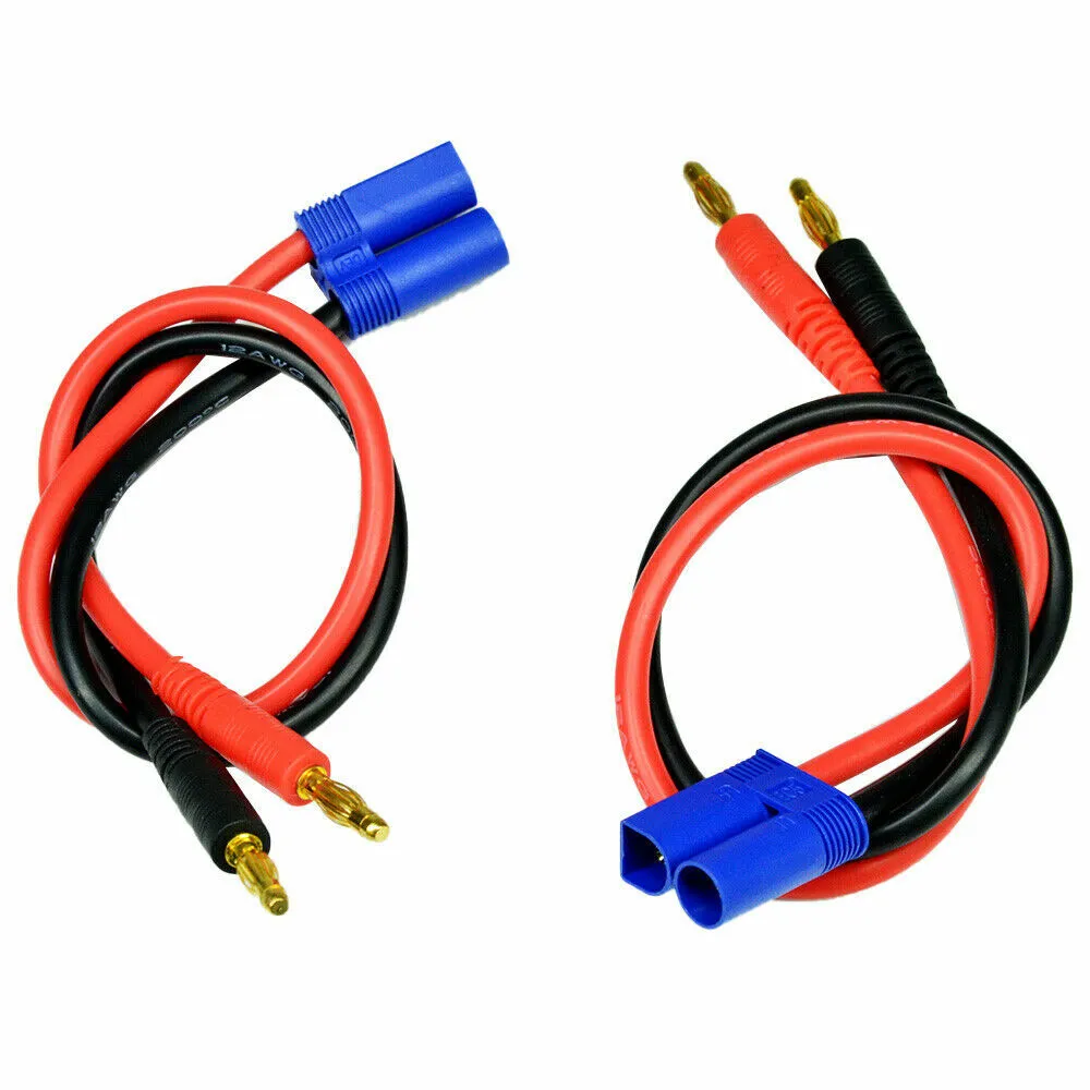 EC5 Male 4mm Banana Connector Plug Adapter Lead Battery Charge Cable Lipo 12