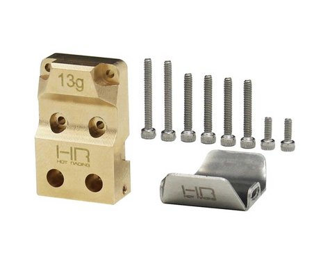 Brass Diff Cover w/ SS skid plate SCX24