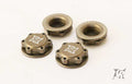 sweep 17mm cap nut fine thread hard anodized serrated for grip