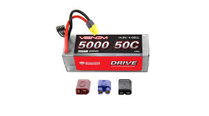 50C 4S 5000mAh 14.8V LiPo Hardcase ROAR Battery with UNI