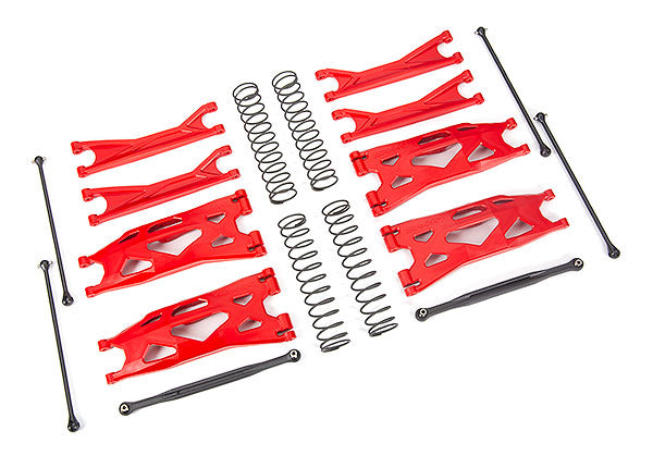 7895R - Suspension kit, X-Maxx® WideMaxx®, red (ON LINE PRICE $159.99