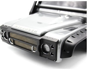 Black-anodized alum grille:TRX4 Land Rover body