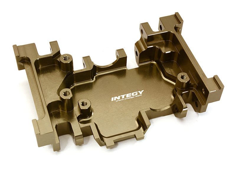 Billet Machined Alloy Gearbox Mount Lower Skidplate for Traxxas TRX-4 Crawler