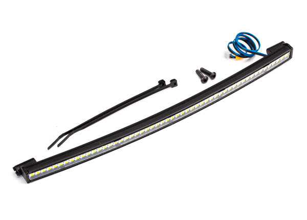 LED light bar, roof (curved, high-voltage) (52 white LEDs (single row), 202mm wide)