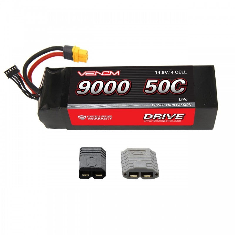 DRIVE 50C 4S 9000mAh 14.8V LiPo:UNI 2.0-TRX Plug