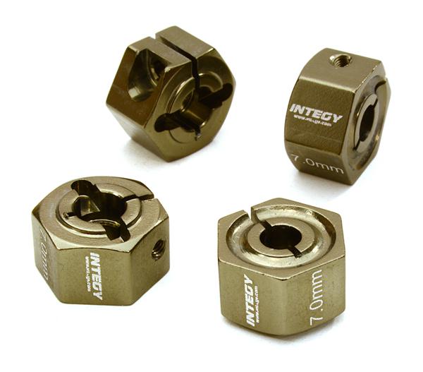 12mm Hex Wheel (4) Hub 7mm Thick for 1/10 Traxxas, Axial, Tamiya, TC & Drift