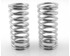 High Lift Shock Springs (chrome 15lb/in)(2) - Traxxas GTR Shocks