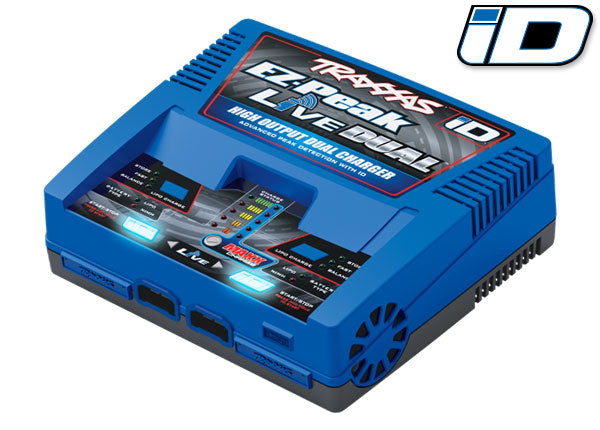 2973 - Charger, EZ-Peak Live Dual, 200W, NiMH/LiPo with iD Auto Battery Identification