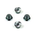 M4 Locknuts (Alum, Flanged, Serrated, Black, 4pcs)