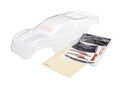 Body, Rustler 4X4 (clear, requires painting)/ window, grill, lights decal sheet