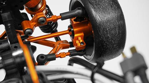 SPT2-S04OR YEAH  RACING HPI SPRINT 2 ORANGE ALUMINUM RWD DRIFT CONVERSION KIT