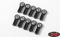 Z-S1669 Short Straight Alum Rod Ends M3/M4 Black (10)