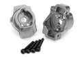 Portal drive axle mount, rear, 6061-T6 aluminum (charcoal gray-anodized) (left and right)/ 2.5x16 CS (4)