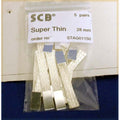 SCB SUPER THIN SILVER PLATED BRAID 4.5MM X .50 THICK (1PAIR ONLY